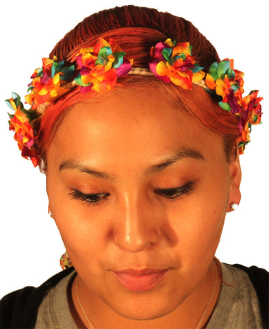 Tutti Fruity Flower Crown Headband Model