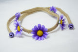 large purple daisy floret band