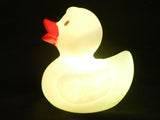 lit up floating duck